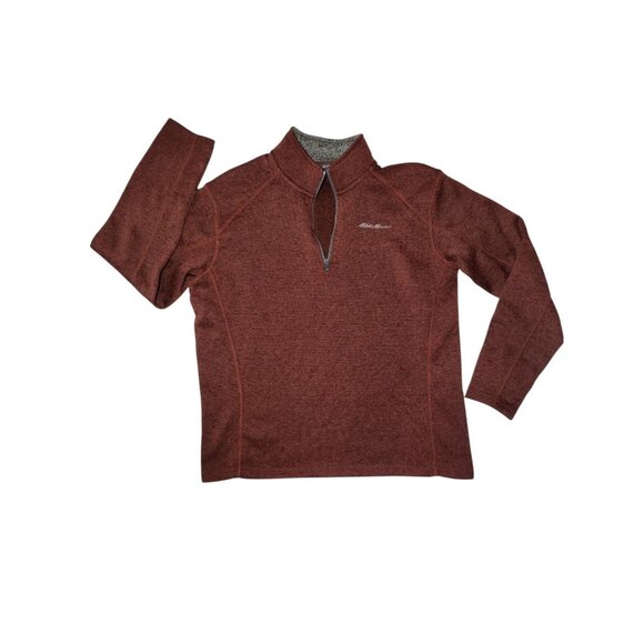 Eddie Bauer Other - Eddie Bauer Men's Brown 1/4-Zip Casual Sporty Pullover Sweatshirt XL